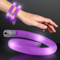 Purple Light Up Tube Wrap Bracelets - Blank